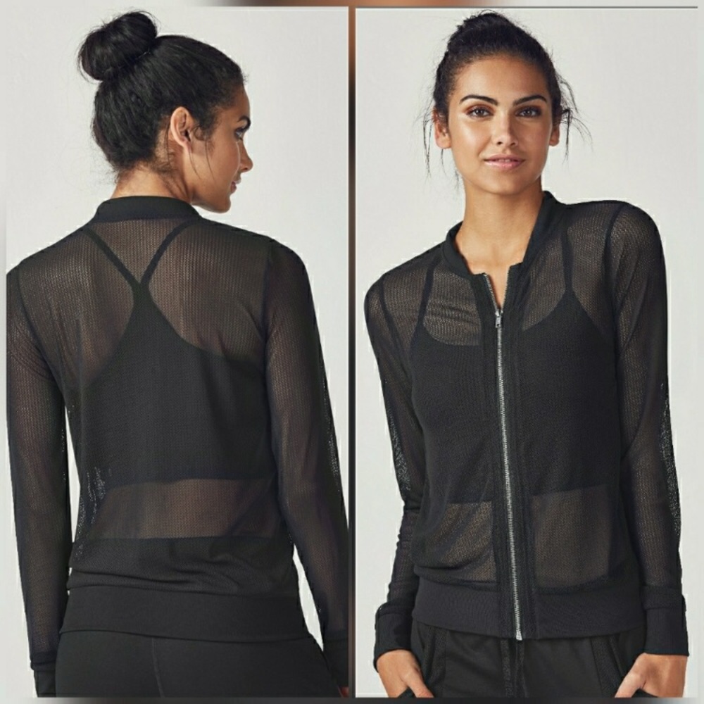 Fabletics Mesh Zip up Cardigan - Picture 3 of 7